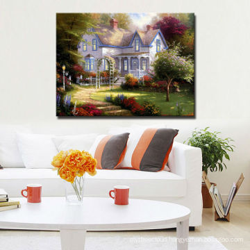 Classical House Landscape Oil Painting on Canvas